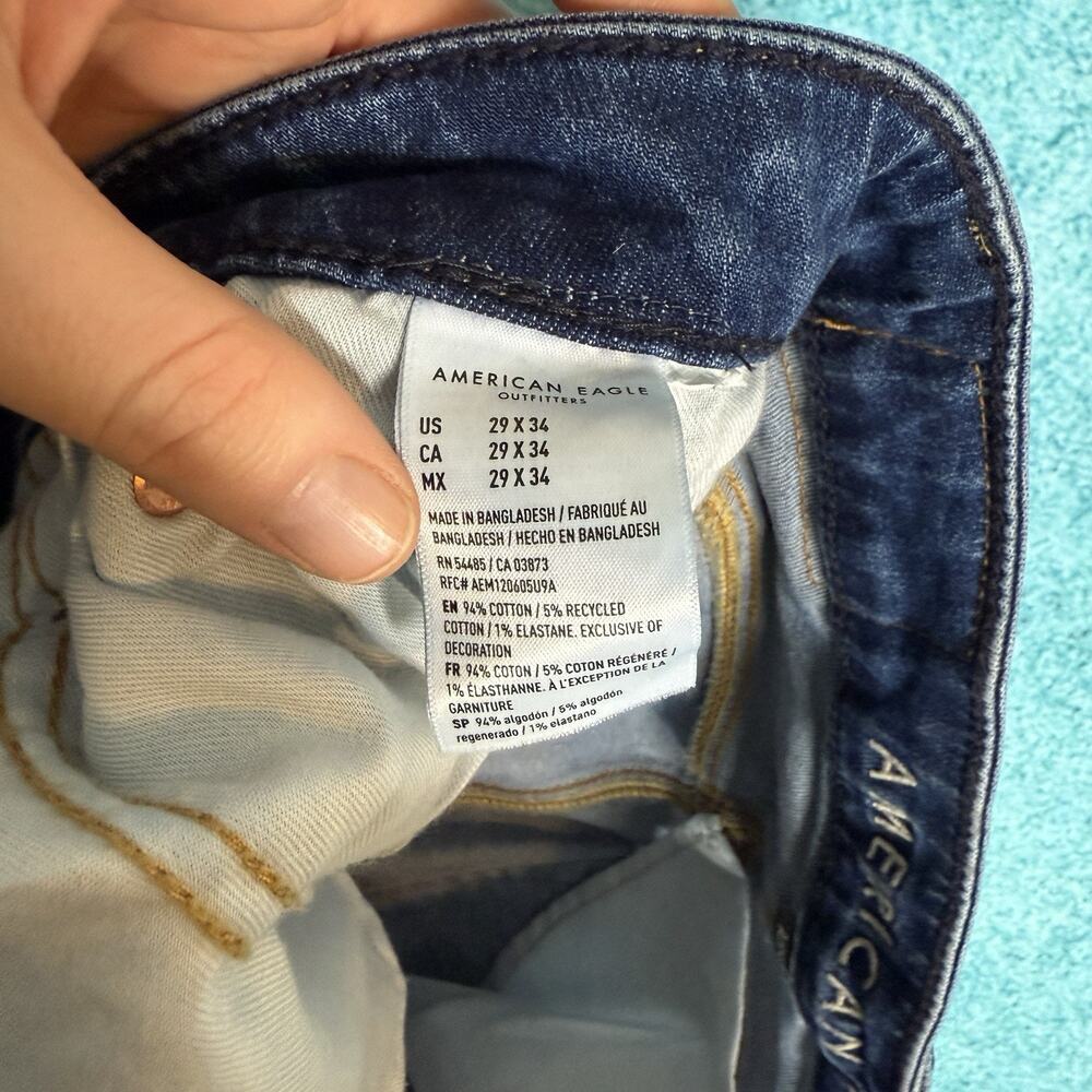 American Eagle Jeans Mens 29x34 AirFlex Plus Athletic Skinny Fits 30x32 - Picture 14 of 15
